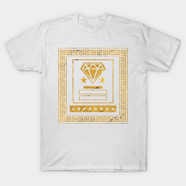 Golden Diamond. T-Shirt by LeonLedesma